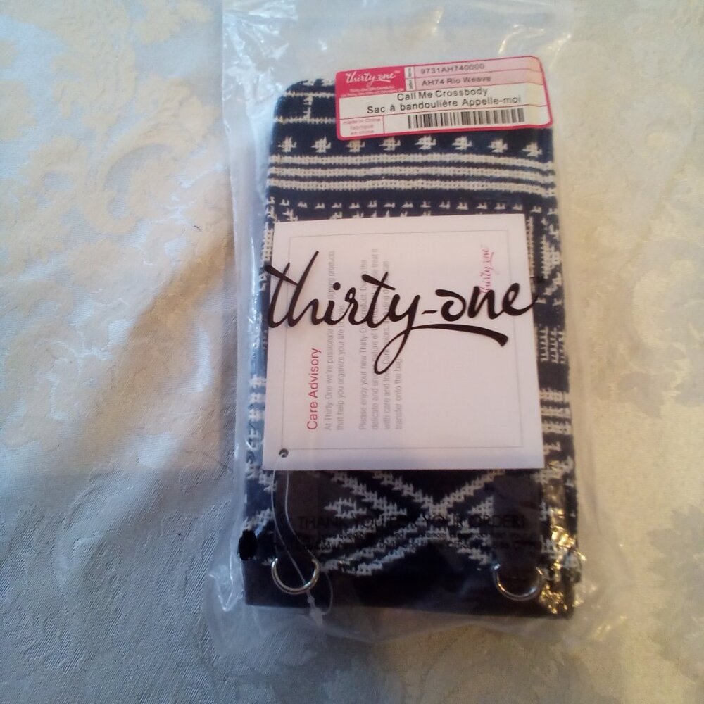 Thirty-One Rio Wave Pattern Cross Body New In Package Lightweight